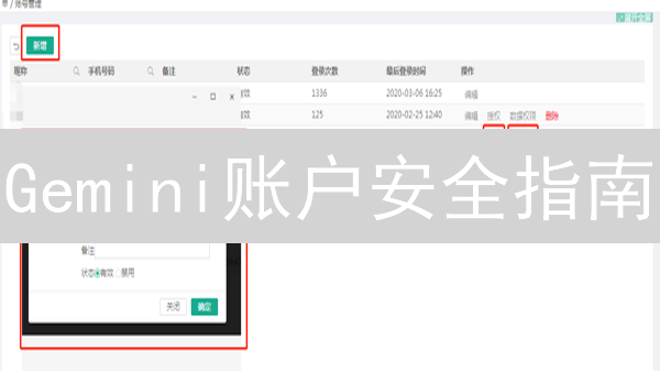 Gemini账户安全指南：权限设置助您掌控数字资产？